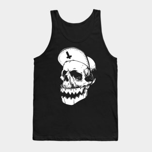 Skull Face Design Tank Top